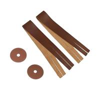 Cinghie per Piatti per Batteria. Cinghie Pratiche e Leggere per Musicisti, Ideali per Eventi e Pratica- Marrone con cuscinetti