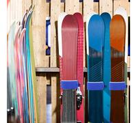 Cinghie per portasci,Cinghie per fissaggio sci - per portasci - in nylon regolabili 4X, tracolla per avvolgere gli sci, per sport invernali