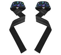 Cinghie per sollevamento pesi da mago con cappello da strega, 66 cm, in neoprene, imbottite, resistenti, per sollevamento pesi, stacchi, esercizi, allenamento della forza