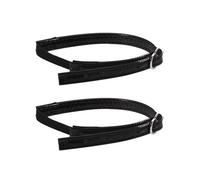 Cinghie per tacchi alti 1 paio di lacci for scarpe da donna for tacchi alti cintura regolabile for alla caviglia con pacchetto for cinturini for legare fascia elastica(Glossy black-Velcro)