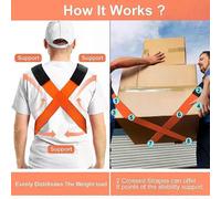 Cinghie per traslochi Sistema di sollevamento e spostamento per 2 persone Cinghie di sollevamento regolabili