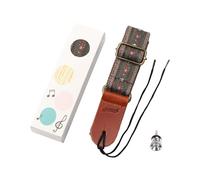 Cinghie per ukulele con design ricamato e borchie finali, principianti e professionisti, ideali per esercitarsi e vivere