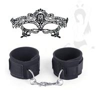 Cinghie per yoga in nylon nero, set da 2 pezzi La tensione regolabile facilita le posizioni yoga, essenziali per gli appassionati di yoga