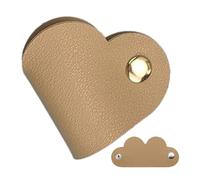 Cinghie portaoggetti per cuffie, supporto per cavo di ricarica | Organizer per cavi portatile in pelle PU a forma di cuore, organizer per cavi con supporto per la ricarica in VAR