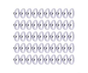 Cinghie resistenti per rete da calcio resistenti e per un fissaggio sicuro alla rete ai pali della porta, regolabili per vari binari, confezione da 50 pezzi (50 pezzi)