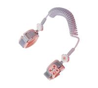 Cinghie sicurezza per bambini riutilizzabili Meccanismo bloccaggio a doppia testa a sgancio rapido Cotone traspirante Costruzione in ABS metallico Imbracatura portatile anti-smarrimento per Cavo
