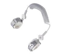 Cinghie sicurezza per bambini riutilizzabili Meccanismo bloccaggio a doppia testa a sgancio rapido Cotone traspirante Costruzione in ABS metallico Imbracatura portatile anti-smarrimento per Cavo