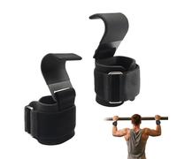 Cinghie Sollevamento Pesi con Ganci - Fasce Polsi Imbottite 8mm Neoprene per Palestra, Bodybuilding e Fitness - Supporto Antiscivolo per Deadlift e Allenamento