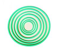 Cinghie Trapezoidale 1pc Verde Rotondo Trasportatore PU Cintura Diametro 6mm Lunghezza 205-665mm Cinghie Sincrone Striscia Di Guida Movimento Cavo Cinghia dentata(260mm)