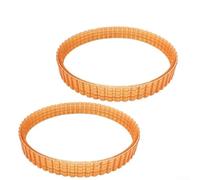 Cinghie trapezoidali per pialla elettrica, confezione da 2, circonferenza 238 mm, larghezza 9,6 mm, spessore 3,3 mm, cinghia a coste in poliuretano, arancione, compatibile con 1990B, 225007, BKP180