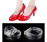 Cinghie Trasparenti Staccabili per Scarpe TPR 28.5cm | Materiale TPR per trasparente, elastico e durevole, non rovina l'estetica della scarpa, per facile da pulire