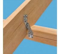 Cinghie zincate Hurricane Tie Hick H2.5A, staffe resistenti per capriate/travi, tiranti per legno (25 pezzi)