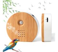Cinguettio per uccelli, scatola con supporto a parete, suono naturale con timer, 11 effetti sonori e 2 modalità di riproduzione, sensore di movimento per uccelli, soundbox con canto per uccelli