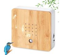 Cinguettio per uccelli, scatola con timer, sensore di movimento per uccelli, cinguettio per uccelli, 1 stile e 2 tracce di movimento, con supporto da parete per WC, spa e relax