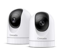 Cinnado Telecamera WiFi Interno - 2K(3MP) Videocamera Sorveglianza Interno Wi-Fi per Baby con Pan/Tilt, Rilevamento del movimento e sirena, Audio Bidirezionale, D1 2P