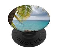 Cinnamon Bay Beach, St. John, Isole Vergini Americane PopSockets PopGrip Adesivo