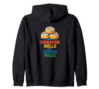 Cinnamon Rolls Non ruoli di Genere Divertente Orgoglio femminista Felpa con Cappuccio