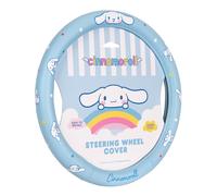 Cinnamoroll - Coprivolante ufficiale Sanrio per auto con dimensioni universali da 14,5 a 15,5, grazioso coprivolante blu da donna, accessori per auto Cinnamoroll (Cinnamoroll Blue)