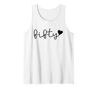 Cinquanta, 50, Carino per Le Donne per lei, 50° Compleanno Canotta