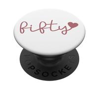 Cinquanta anni carina per le donne per il suo 50° compleanno PopSockets PopGrip Adesivo
