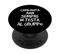 Cinquanta anni Uomo Ciclismo Ciclista 50° Compleanno PopSockets PopGrip Adesivo