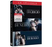 3 Dvd Box CINQUANTA SFUMATURE - GRIGIO + NERO + ROSSO trilogia completa nuovo