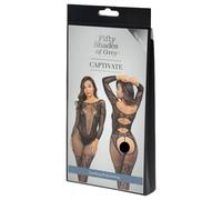 Captivate Cinquanta Sfumature - Tuta intera speziata in pizzo (nera) - L/XL