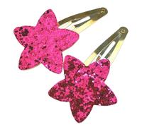 Cinque clip per capelli a forma di stella, per tutte le età, non fermaglio laterale, forcina per capelli scintillanti, per bambini e donne, 2 pezzi