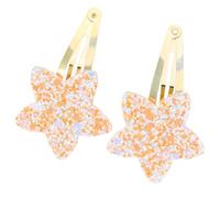 Cinque clip per capelli a forma di stella, per tutte le età, non fermaglio laterale, forcina per capelli scintillanti, per bambini e donne, 2 pezzi