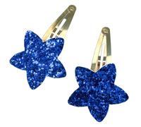 Cinque clip per capelli a forma di stella, per tutte le età, non fermaglio laterale, forcina per capelli scintillanti, per bambini e donne, 2 pezzi
