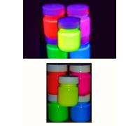Cinque Colore Pentole Di 30ml fluorescent Alto Luminoso IN UV Blacklight
