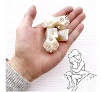 Cinque Dadi Bianchi, Godere Di Varie Esperienze Di Intrattenimento, Efficiente Set Di Accessori Dell'attrezzatura Fitness Per L'allenamento Della Forza Interna. Regalo Originale - K39