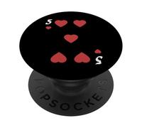 Cinque Di Cuori Mazzo Di Carte Halloween Costume Gruppo PopSockets PopGrip Adesivo