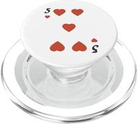 Cinque Di Cuori Mazzo Di Carte Halloween Costume Gruppo PopSockets PopGrip per MagSafe