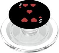Cinque Di Cuori Mazzo Di Carte Halloween Costume Gruppo PopSockets PopGrip per MagSafe