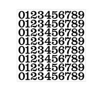 Cinque Fogli Di Adesivi Con Numeri Da 1 Pollice for Cassette Postali - Cartelli Con Indirizzo for Case, Tre Colori, 80 Cifre for Foglio for Lettere Personalizzate Da Decorare(Black,15pcs)