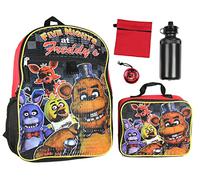 Cinque notti a Freddy's 16" zaino scuola scatola di pranzo di acqua in bottiglia 5pc impostato