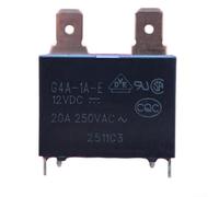 Cinque pezzi 12V 4pin 20A relè di potenza G4A1AE12VDC progettato per l'integrazione in sistemi di controllo automobilistici e industriali