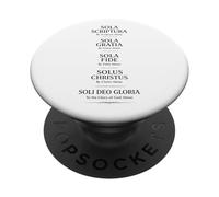 Cinque Solas Riforma Riforma Teologia Scrittura Bibbia Dio PopSockets PopGrip Adesivo