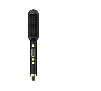 Cinque temperature per un riscaldamento rapido della spazzola per capelli lisci(LCD Blcak,US)