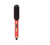 Cinque temperature per un riscaldamento rapido della spazzola per capelli lisci(LCD Red,US)