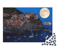 Cinque Terre 1000 Pezzi Puzzle Riciclato Anziani Educativo Accessori per Tempo di Gioco in Famiglia Ottimo Regalo per Tutte le Occasioni 52x38cm/1000pcs