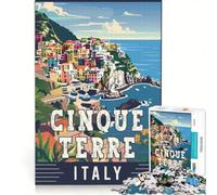 Cinque Terre in Italy Puzzle da 1000 pezzi | 50x75cm Sfida difficile impegnativa da completare regali per la riduzione dello stress