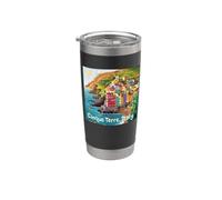 Cinque Terre Italia Bicchiere termico in acciaio inox doppia parete
