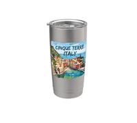 Cinque Terre Italia Bicchiere termico in acciaio inox doppia parete