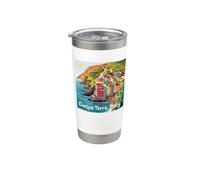 Cinque Terre Italia Bicchiere termico in acciaio inox doppia parete