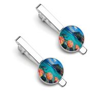 Cinque Terre Italia Spiaggia Divertente Fermacravatta Clip Fermacravatta Clip Fermacravatta Clip Regolare Cravatta Regali Decorativi Per Gli, 5.5x2.2cm, Metallo