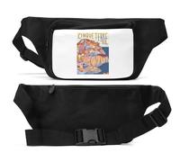 Cinque Terre Italy Travel Poster Marsupio Unisex Nero