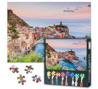 Cinque Terre National Park Adulto Puzzle 1000 Blocchi, Vernazza Village Puzzles, puzzle per adulti, puzzle giochi o giocattoli per adulti, adatto per amici più anziani 50 x 70 cm