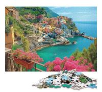 Cinque Terre Puzzle in Legnos 1000 Pezzi Per Adulti Regalo Per Amore E Amico Gioco EduGattoion Per Gioco Familiare Decorazione Interna Unica Stress Relief 1000pcs (75x50cm)
